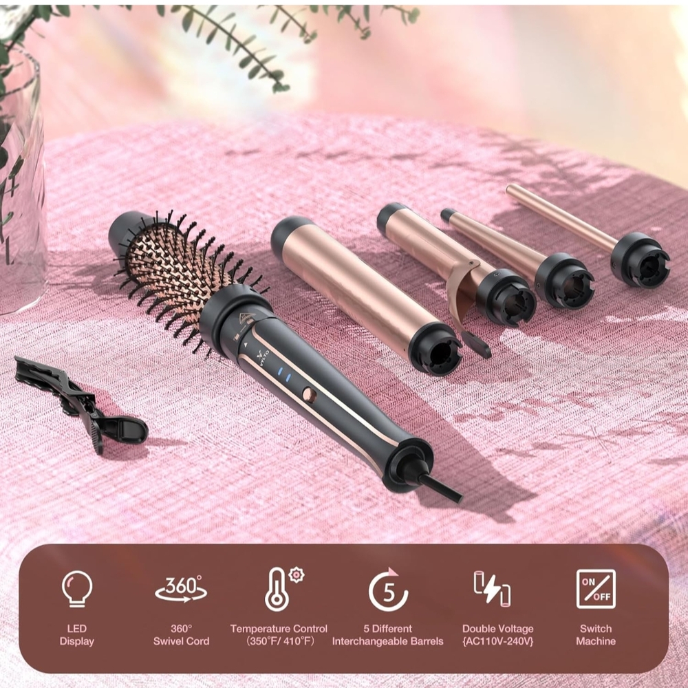 Rose Gold Hair Styling Tool Set